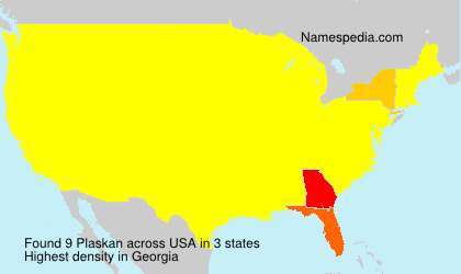 Surname Plaskan in USA Surname Plaskan in USA