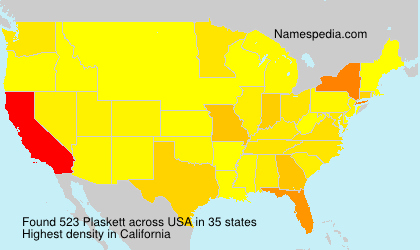 Surname Plaskett in USA Surname Plaskett in USA