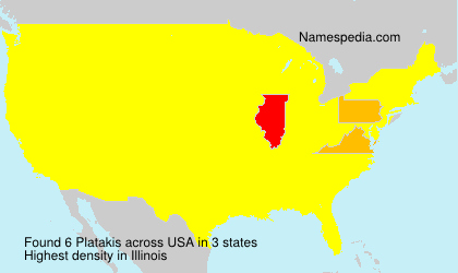 Surname Platakis in USA Surname Platakis in USA