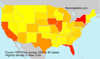 Surname Plate in USA Surname Plate in USA