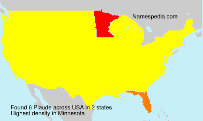 Surname Plaude in USA Surname Plaude in USA