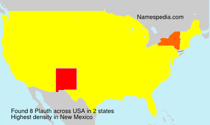Surname Plauth in USA Surname Plauth in USA