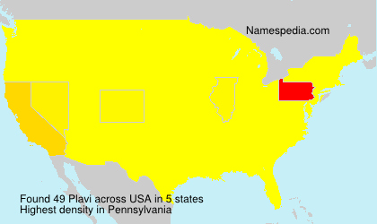 Surname Plavi in USA Surname Plavi in USA