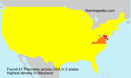 Surname Plavnieks in USA Surname Plavnieks in USA