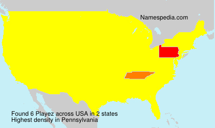 Surname Playez in USA Surname Playez in USA