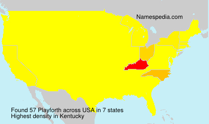 Surname Playforth in USA Surname Playforth in USA