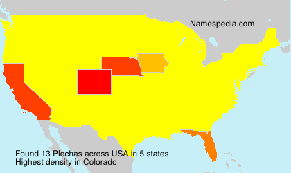 Surname Plechas in USA Surname Plechas in USA