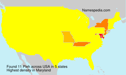 Surname Pleh in USA Surname Pleh in USA