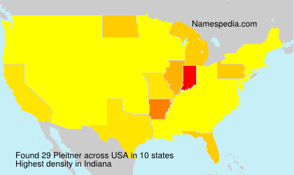 Surname Pleitner in USA Surname Pleitner in USA