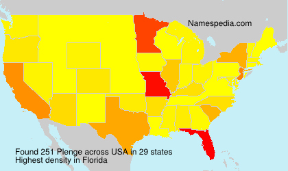 Surname Plenge in USA Surname Plenge in USA