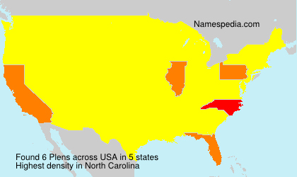 Surname Plens in USA Surname Plens in USA
