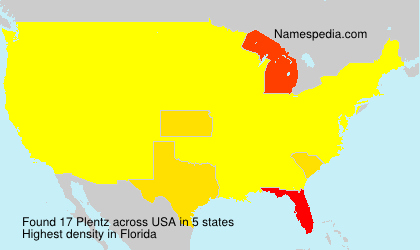 Surname Plentz in USA Surname Plentz in USA