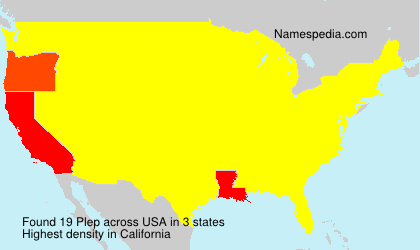 Surname Plep in USA Surname Plep in USA