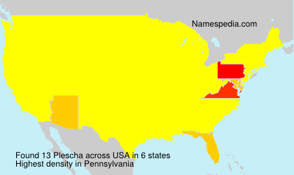 Surname Plescha in USA Surname Plescha in USA