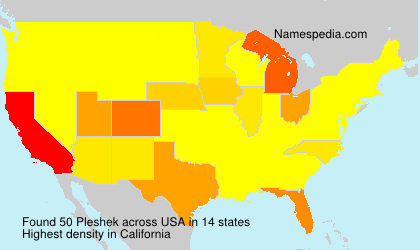 Surname Pleshek in USA Surname Pleshek in USA
