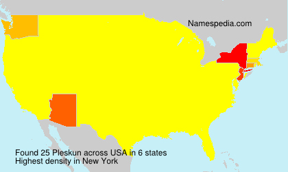 Surname Pleskun in USA