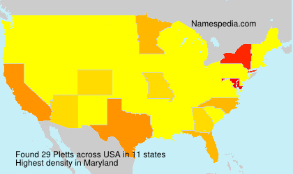 Surname Pletts in USA Surname Pletts in USA