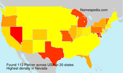 Surname Pletzer in USA Surname Pletzer in USA