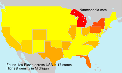 Surname Plezia in USA Surname Plezia in USA