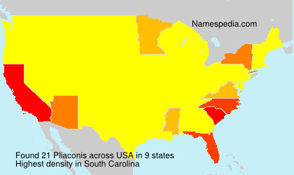 Surname Pliaconis in USA Surname Pliaconis in USA