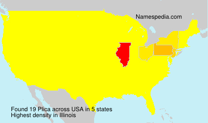 Surname Plica in USA Surname Plica in USA