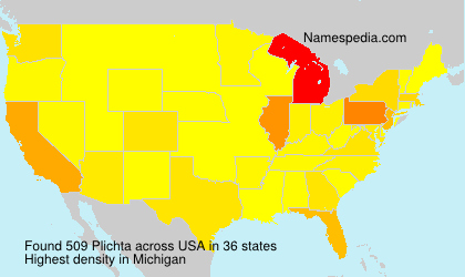 Surname Plichta in USA Surname Plichta in USA