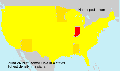 Surname Pliett in USA Surname Pliett in USA