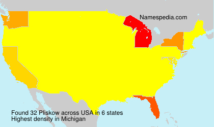 Surname Pliskow in USA Surname Pliskow in USA