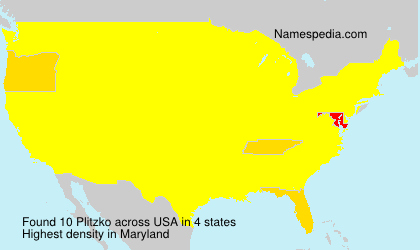 Surname Plitzko in USA Surname Plitzko in USA