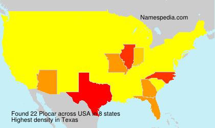 Surname Plocar in USA Surname Plocar in USA