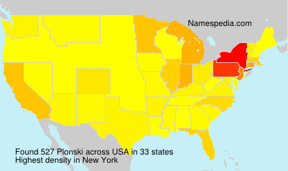 Surname Plonski in USA Surname Plonski in USA
