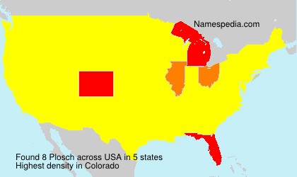Surname Plosch in USA Surname Plosch in USA