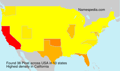 Surname Plost in USA Surname Plost in USA