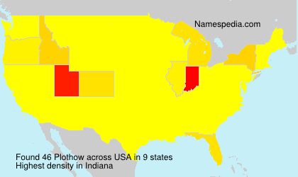 Surname Plothow in USA Surname Plothow in USA