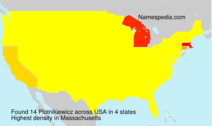 Surname Plotnikiewicz in USA Surname Plotnikiewicz in USA