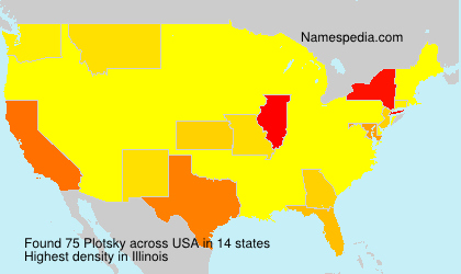 Surname Plotsky in USA Surname Plotsky in USA