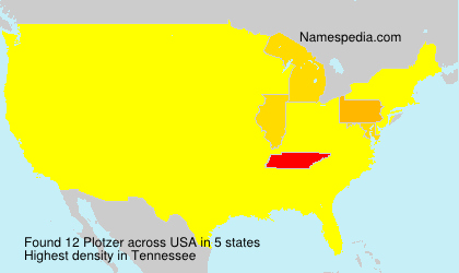 Surname Plotzer in USA Surname Plotzer in USA