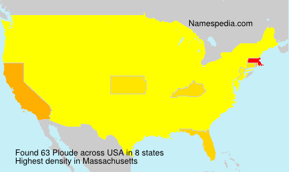 Surname Ploude in USA Surname Ploude in USA