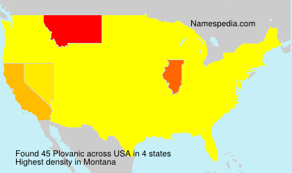 Surname Plovanic in USA Surname Plovanic in USA