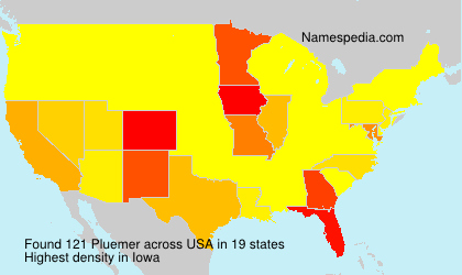 Surname Pluemer in USA Surname Pluemer in USA