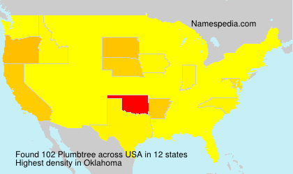 Surname Plumbtree in USA Surname Plumbtree in USA