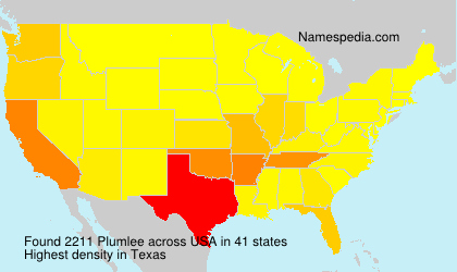 Surname Plumlee in USA Surname Plumlee in USA