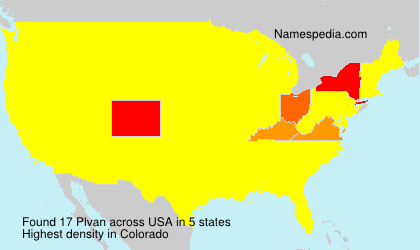 Surname Plvan in USA Surname Plvan in USA
