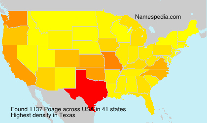 Surname Poage in USA Surname Poage in USA