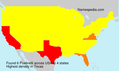 Surname Poalinelli in USA Surname Poalinelli in USA