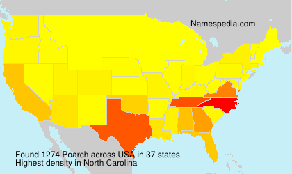 Surname Poarch in USA Surname Poarch in USA