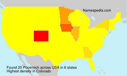 Surname Pocernich in USA Surname Pocernich in USA