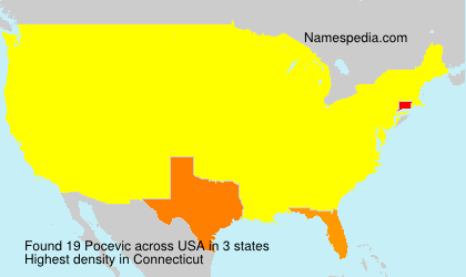 Surname Pocevic in USA