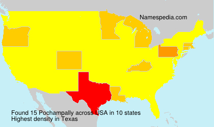 Surname Pochampally in USA Surname Pochampally in USA