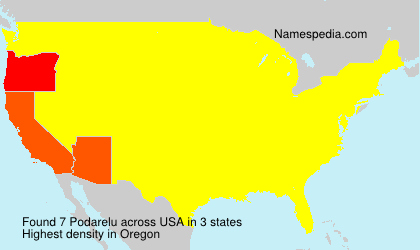 Surname Podarelu in USA Surname Podarelu in USA